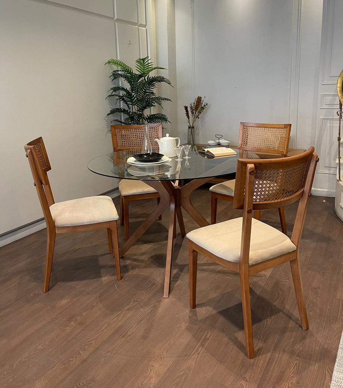 Juro Dining Set Table + 4 chairs