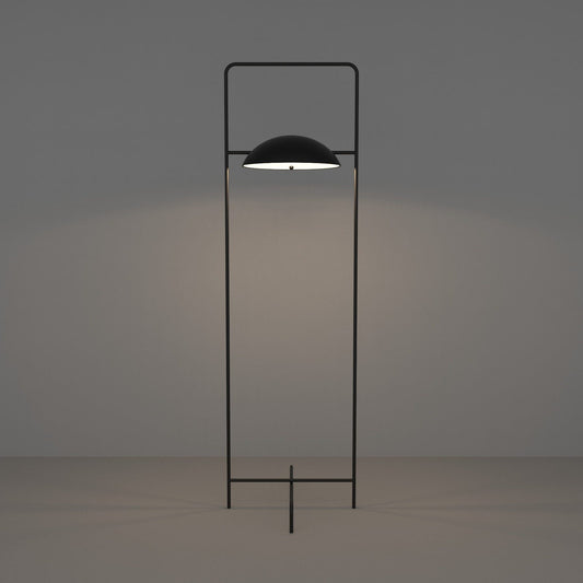 Wong floor lamp with Japanese minimalist linear design for calm ambient lighting مصباح أرضي وونغ بتصميم خطي ياباني بسيط لإضاءة هادئة