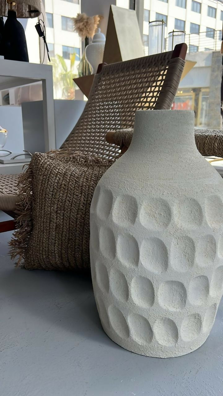 Off-White Pottery Vase