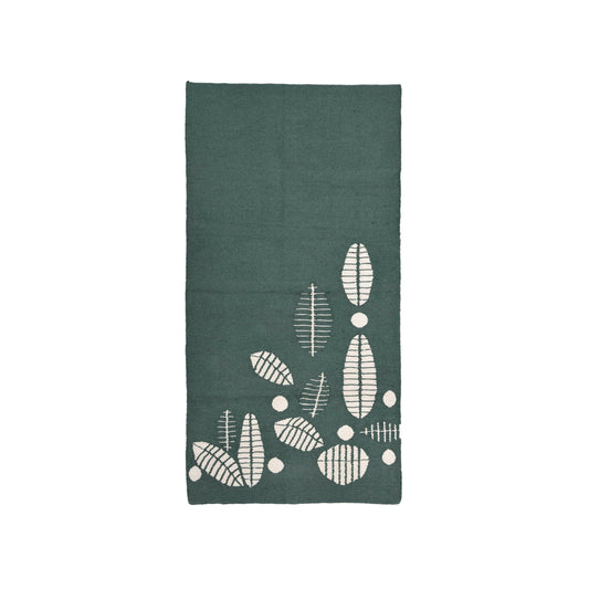 Leaves Cotton Kilim Rug