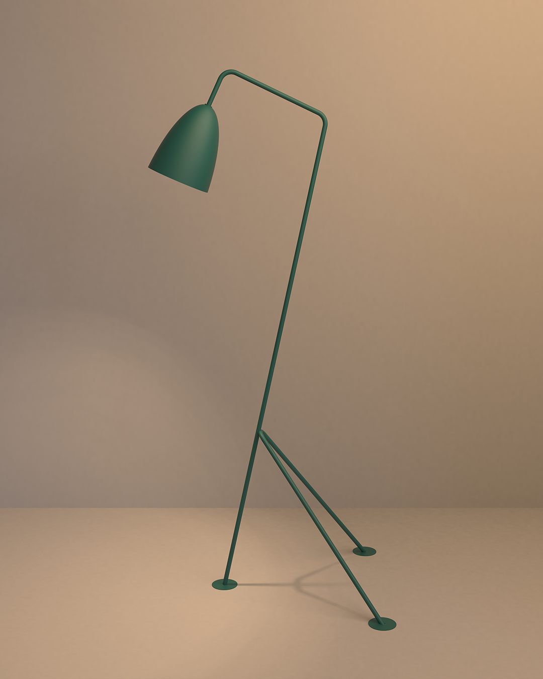 Miko floor lamp with sculptural minimalist form and warm ambient LED light مصباح أرضي ميكو بتصميم نحتي بسيط وضوء LED دافئ