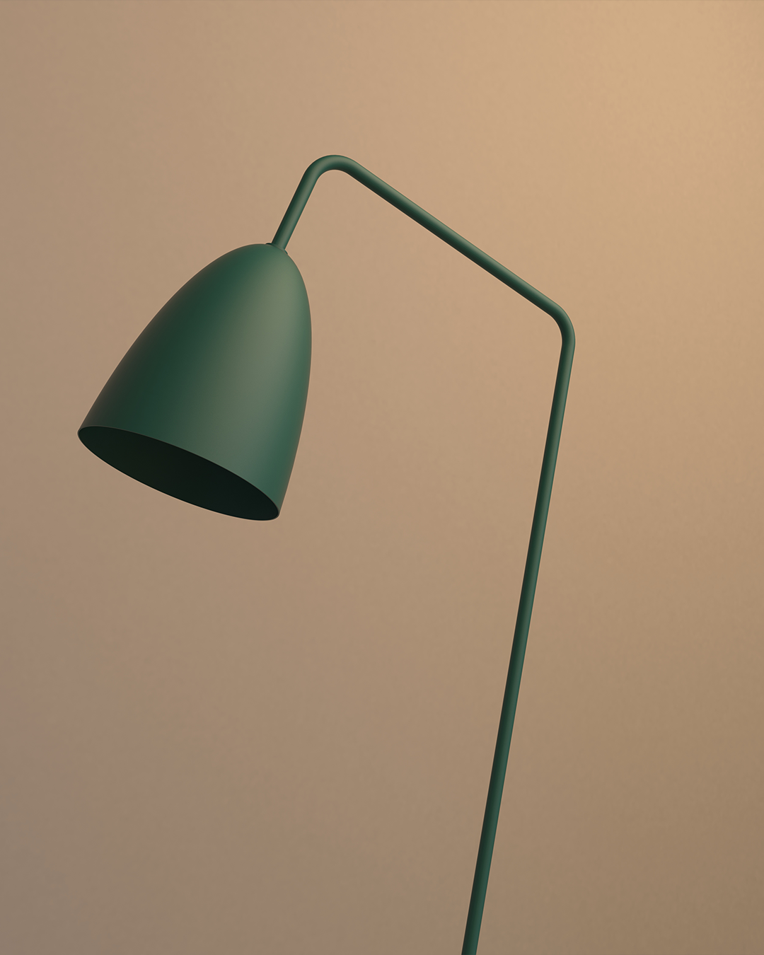 Miko floor lamp with sculptural minimalist form and warm ambient LED light مصباح أرضي ميكو بتصميم نحتي بسيط وضوء LED دافئ