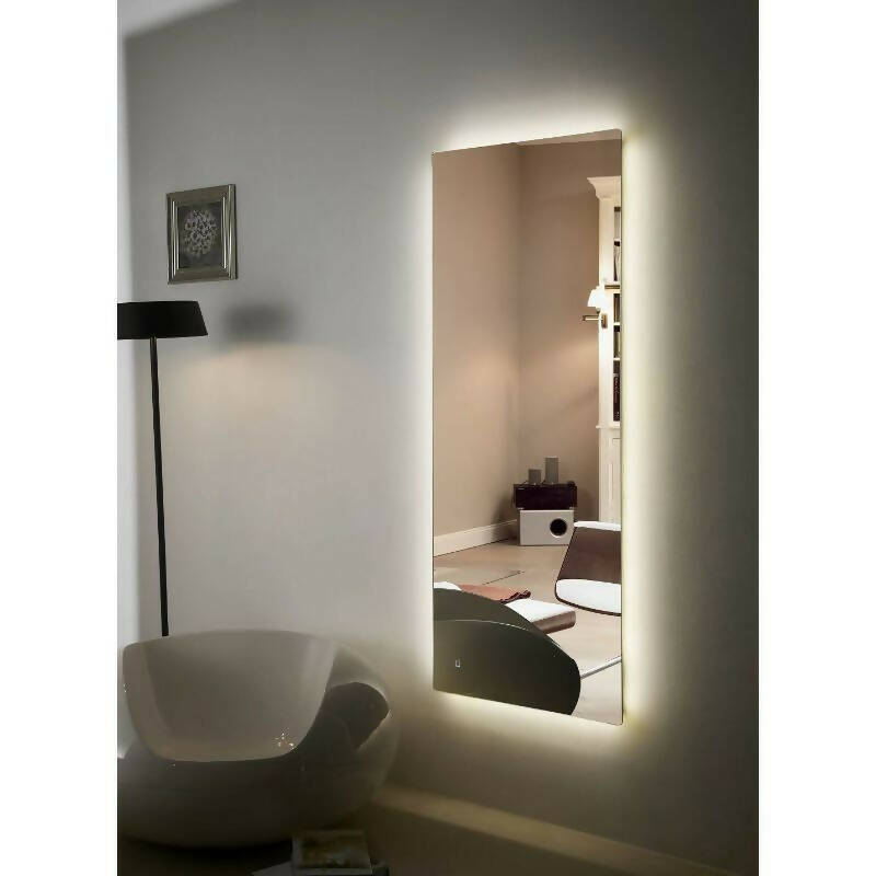 M39- Aesthetic Modern Mirror With Lighting And Touch Switch