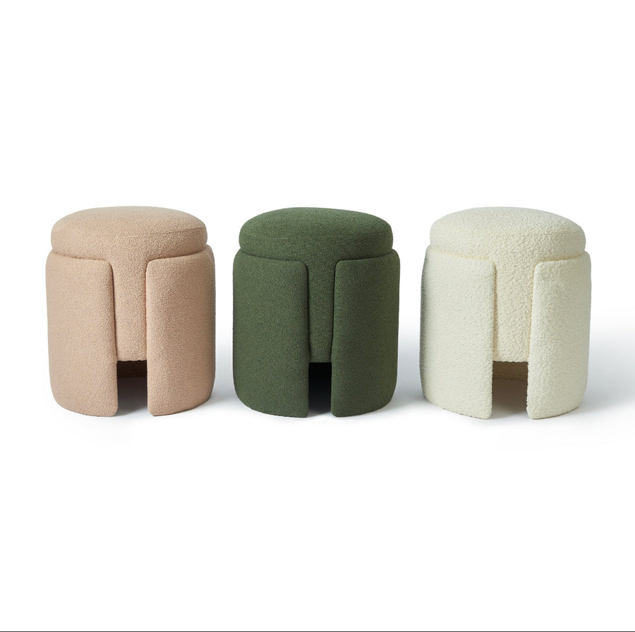 Macaron Stool - Ivory