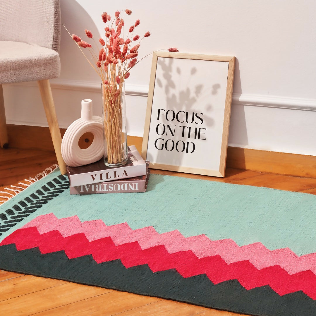 Soumak Cotton Kilim Rug