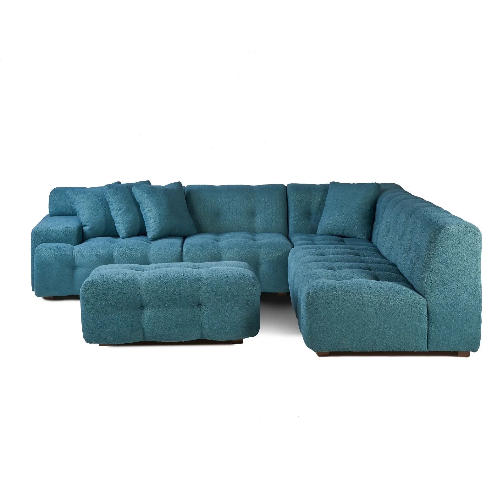 Redano- L Shape Modular Sofa - BROK PETROL