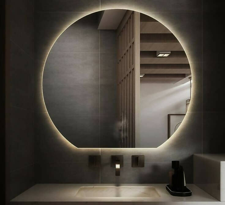 M92- Aesthetic Modern Mirror With Lighting And Touch Switch