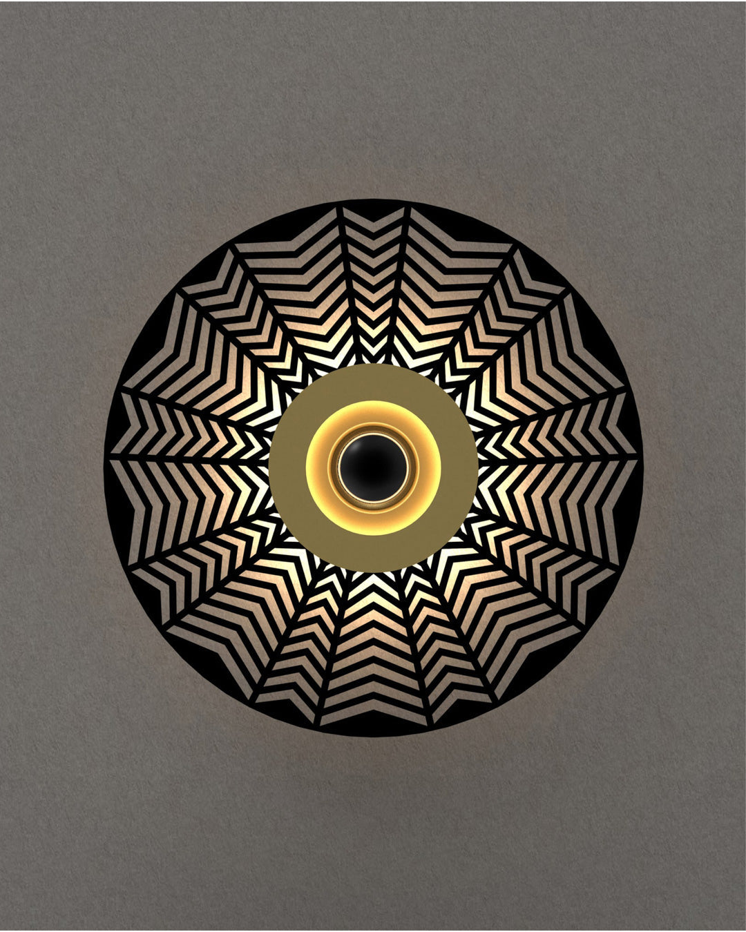 Globe wall lamp with spherical design creating a soft ambient glow / مصباح حائط كروي بتصميم عصري يوزع إضاءة هادئة داخل المساحة