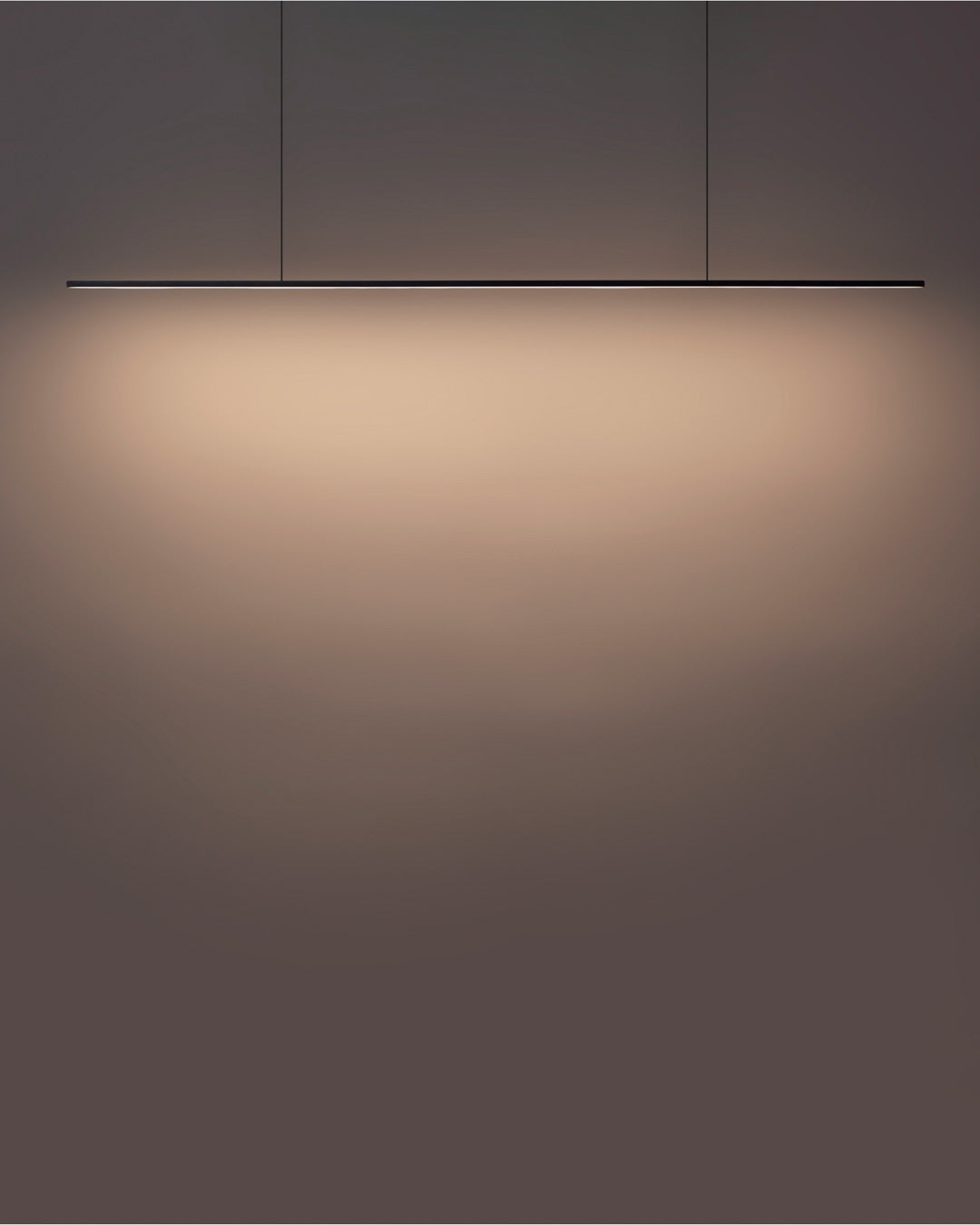 Lines horizontal pendant light with slim linear design providing warm ambient lighting / إضاءة معلقة أفقية بتصميم خطي أنيق تضيف إضاءة دافئة ولمسة عصرية