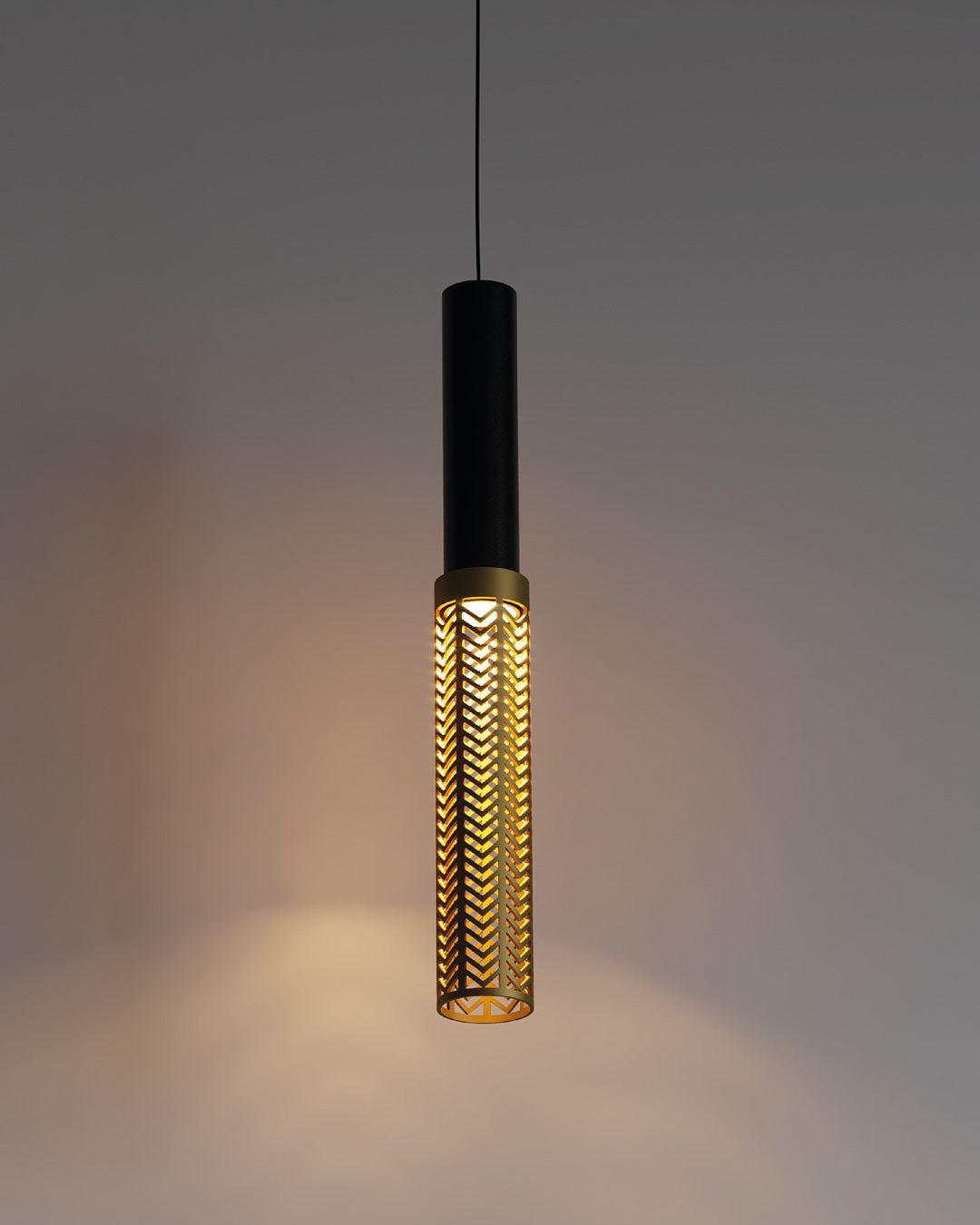 Dew 6 pendant with suspended dewdrop inspired glass elements creating soft ambient light – مصباح ديو 6 المعلق بعناصر زجاجية مستوحاة من قطرات الندى مع إضاءة محيطية ناعمة