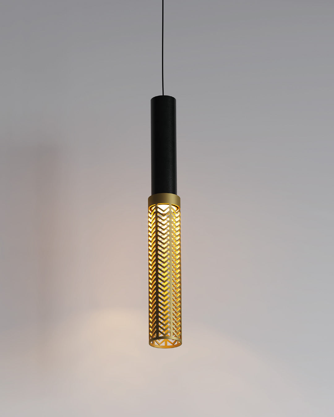 Dew 6 pendant with suspended dewdrop inspired glass elements creating soft ambient light – مصباح ديو 6 المعلق بعناصر زجاجية مستوحاة من قطرات الندى مع إضاءة محيطية ناعمة