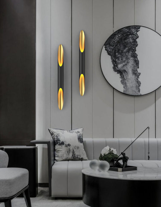 Upturn wall lamp with minimalist design and soft upward ambient lighting | مصباح حائط أبترن بتصميم بسيط وإضاءة محيطية علوية ناعمة