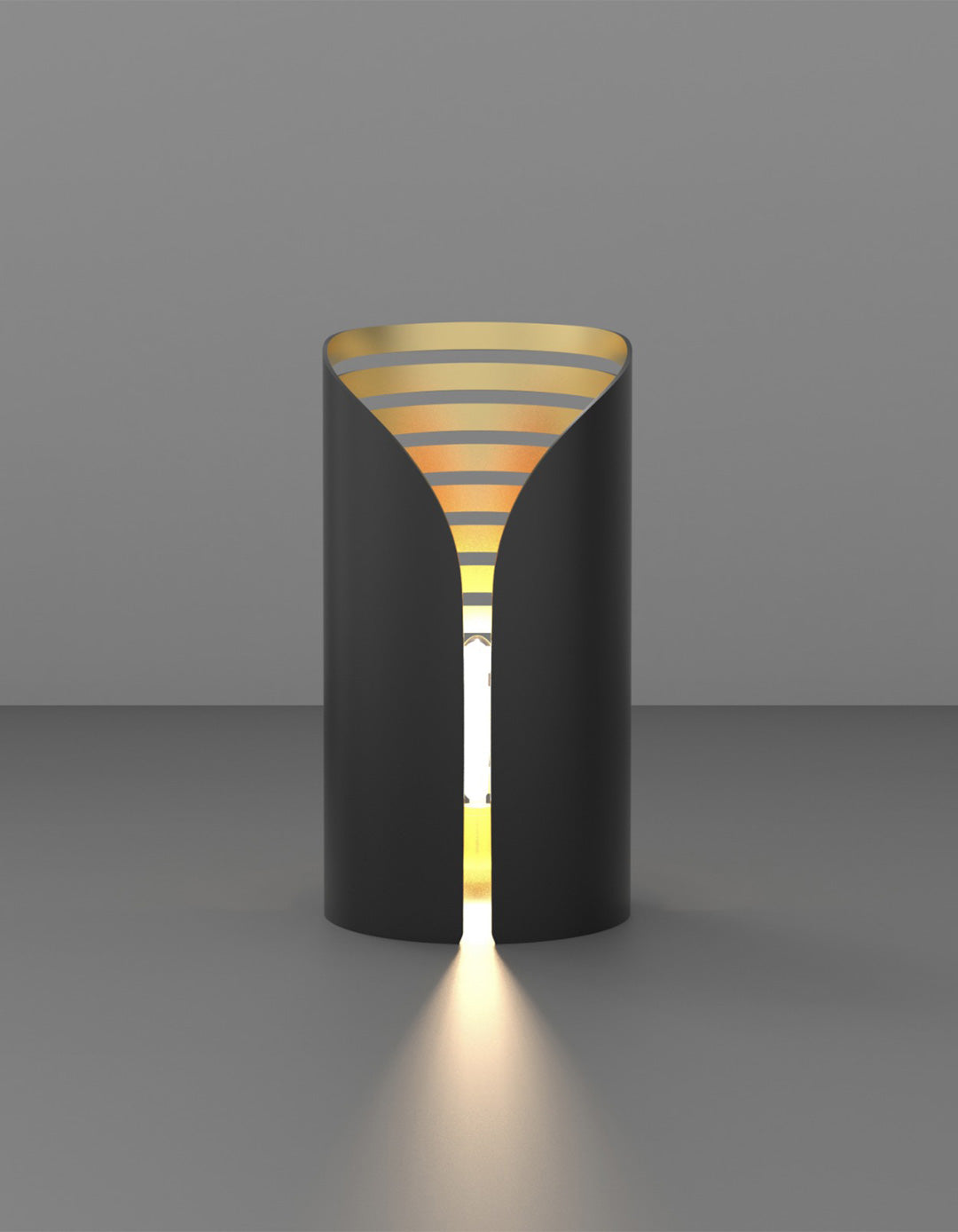 Snefru table lamp with minimalist modern design and soft ambient lighting for contemporary interiors | مصباح طاولة سنفرو بتصميم عصري بسيط وإضاءة ناعمة للمساحات الحديثة