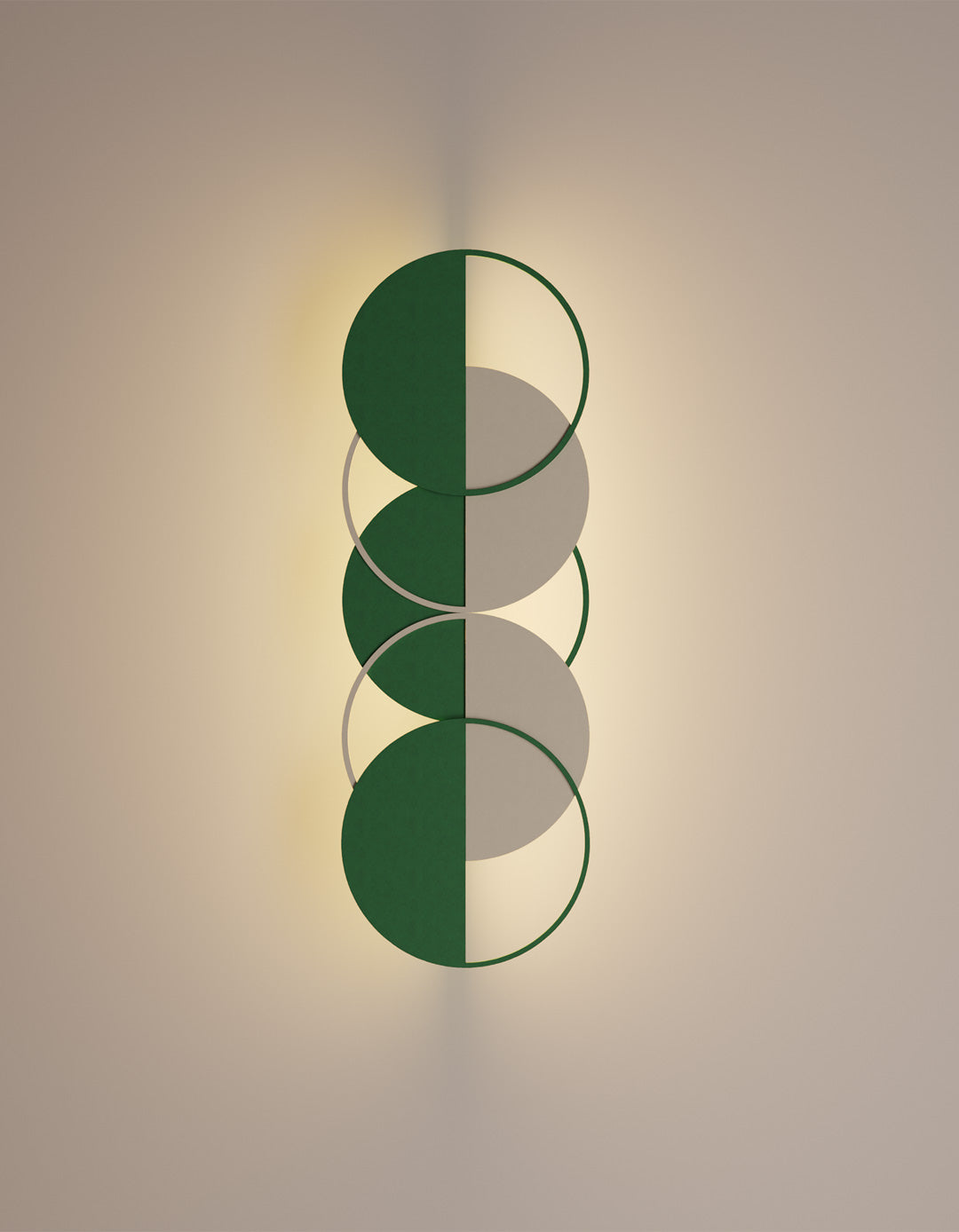 Seasons wall lamp with modern circular design and soft ambient lighting for interiors | مصباح حائط سيزونز بتصميم دائري عصري وإضاءة محيطية ناعمة للمساحات الداخلية