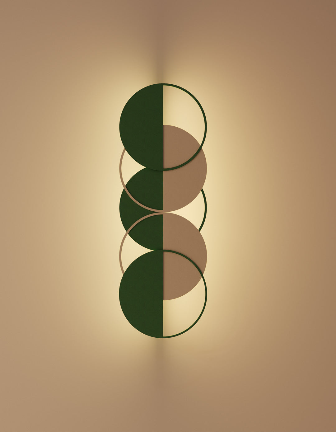 Seasons wall lamp with modern circular design and soft ambient lighting for interiors | مصباح حائط سيزونز بتصميم دائري عصري وإضاءة محيطية ناعمة للمساحات الداخلية