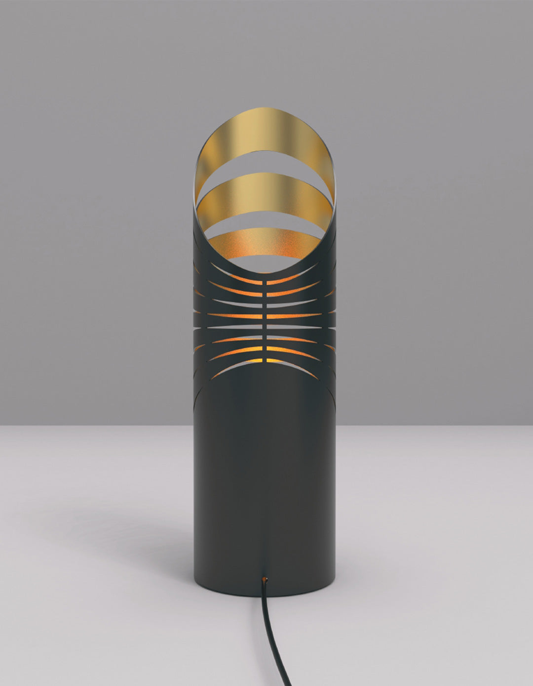 Slash table lamp with minimalist linear design providing soft ambient lighting – مصباح طاولة بتصميم خطي بسيط يمنح إضاءة محيطية ناعمة