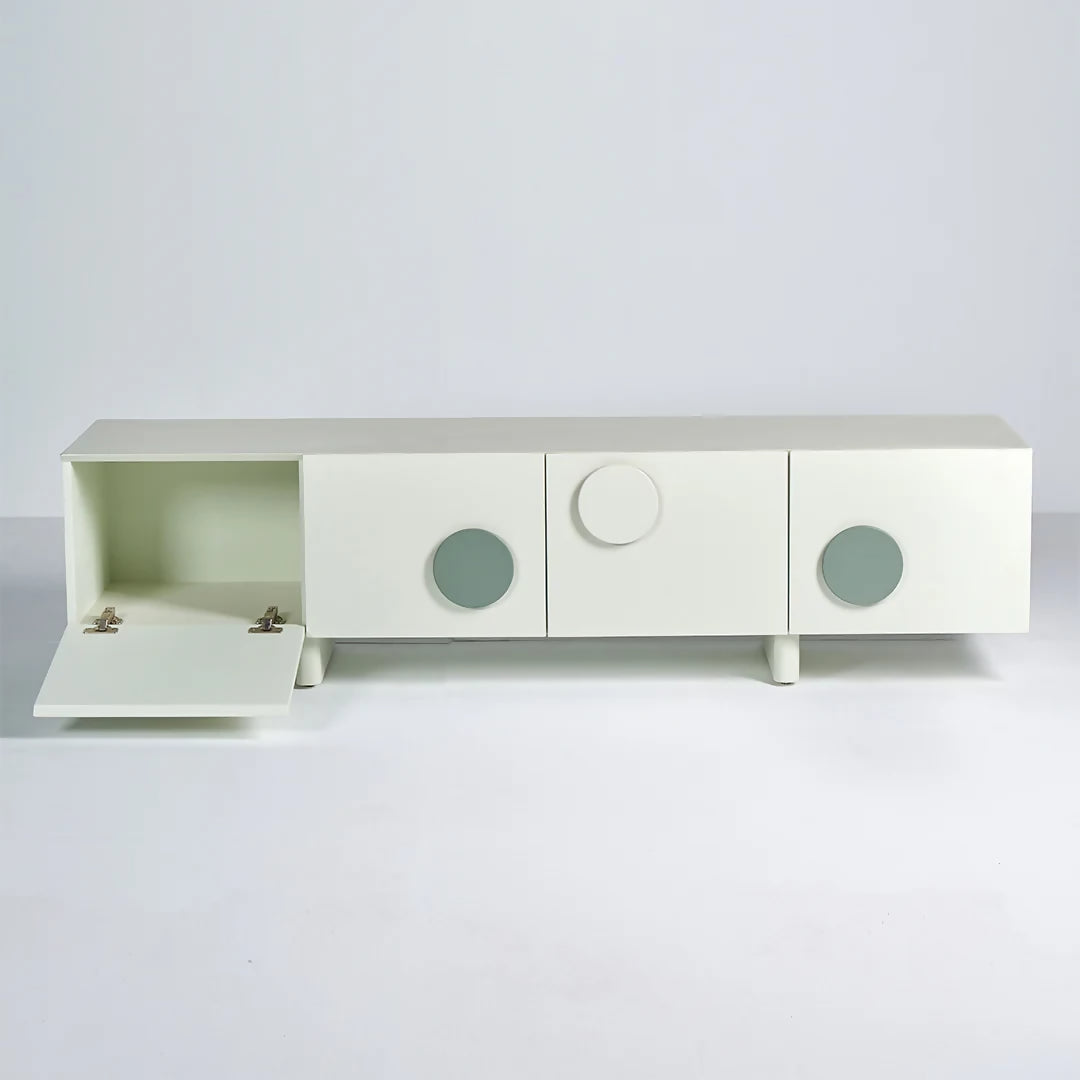 Rutic- TV unit-OFF WHITE