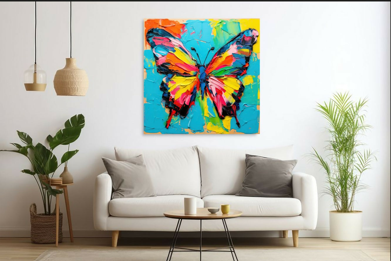 electric color butterfly