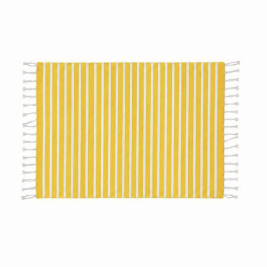 Yellow & White Rug