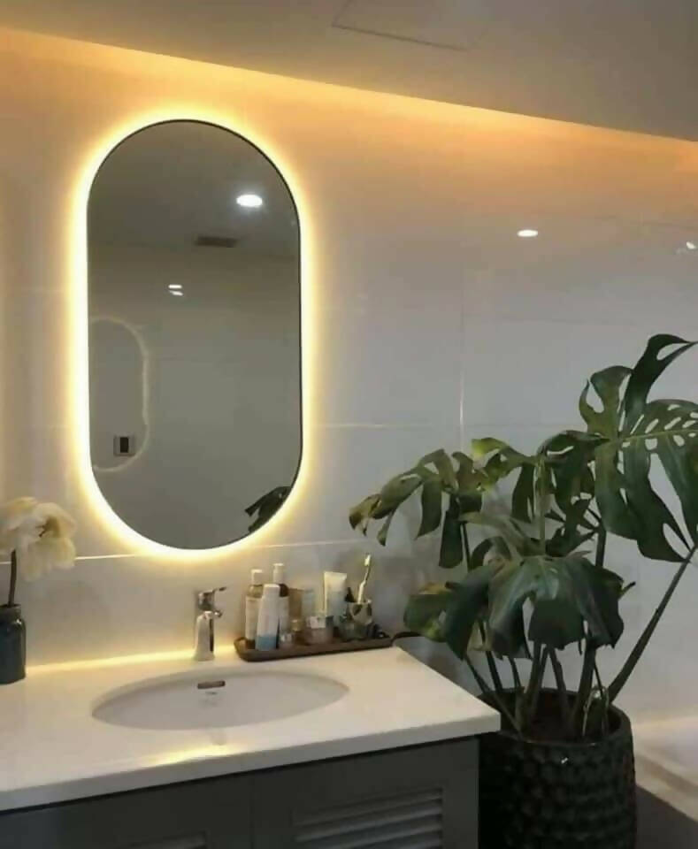 M35- Aesthetic Mirror With Lighting And Touch Switch