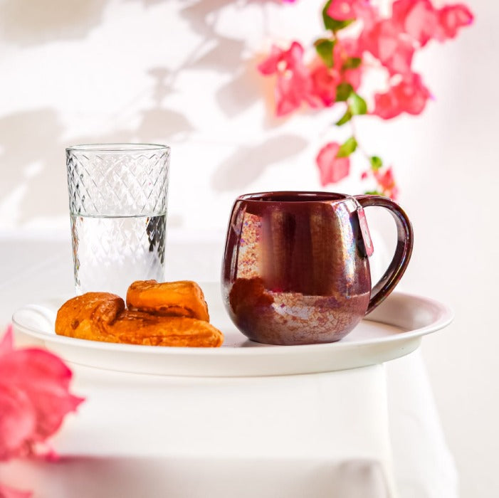 Burgundy Rainbow Mug