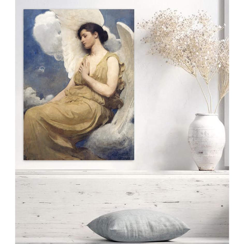 Winged Figure (1889) painting in high resolution by Abbott Handerson Thayer