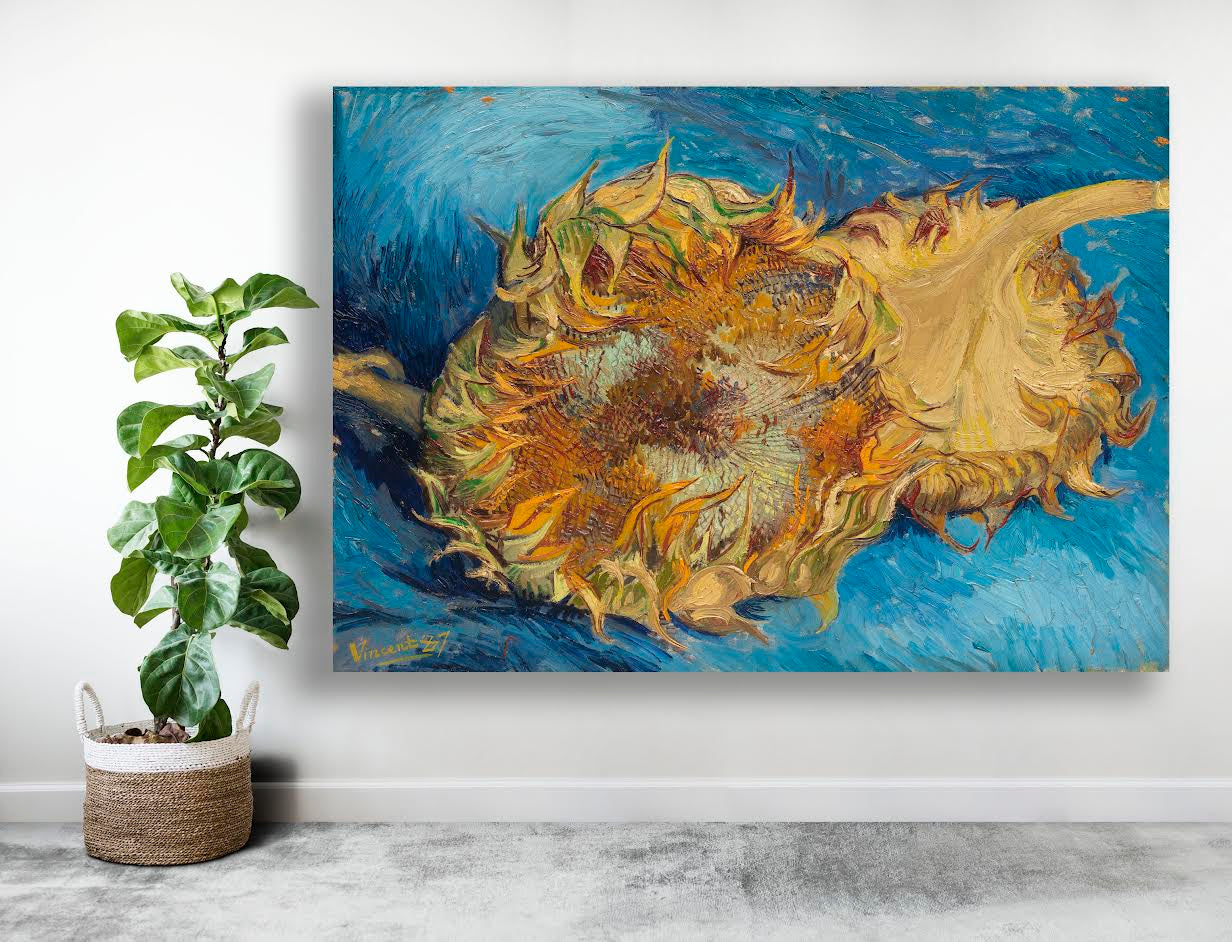 TWO Sunflowers (1887) by Vincent Van Gogh