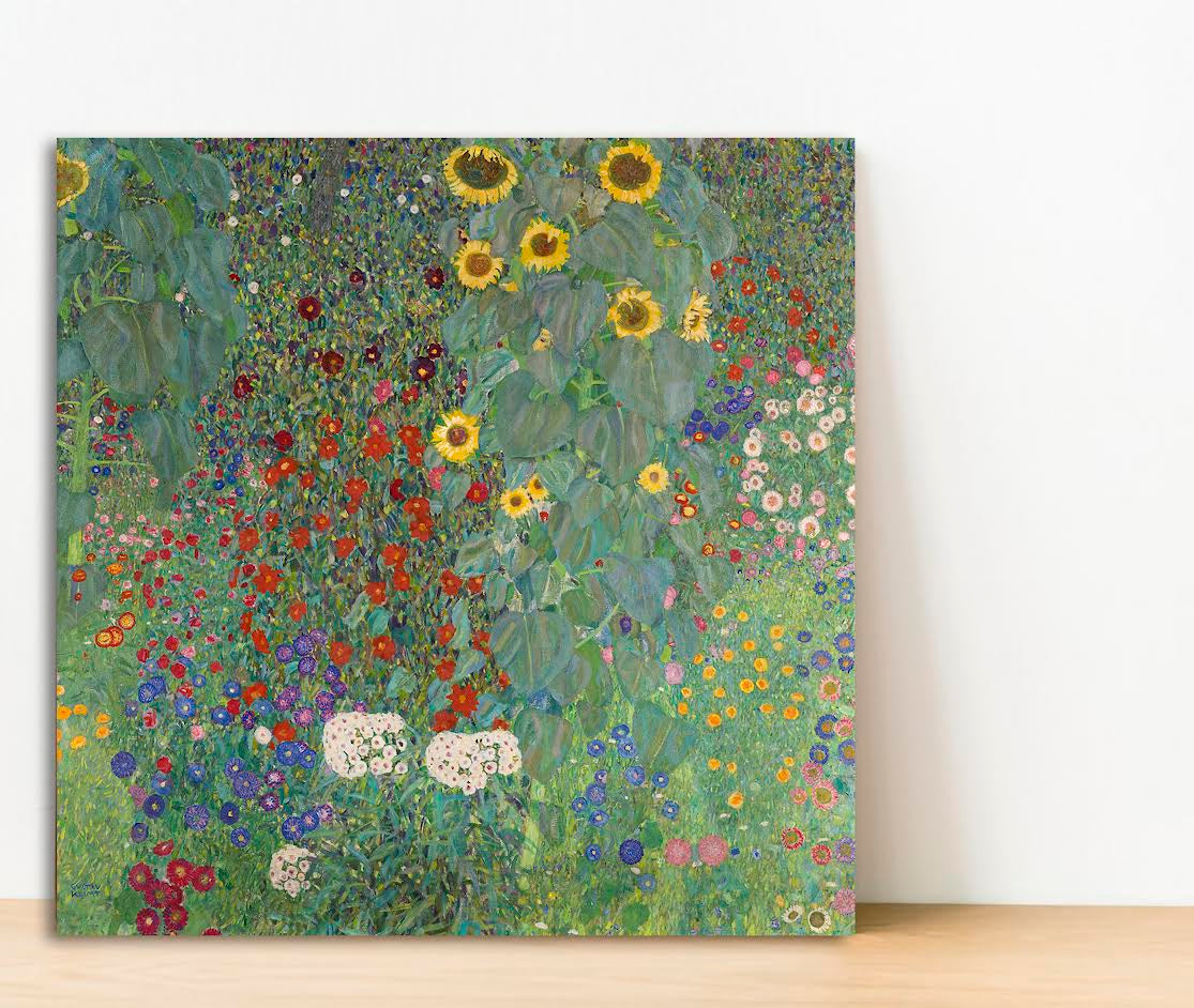 Gustav Klimt's Farm Garden with Sunflowers (1907)