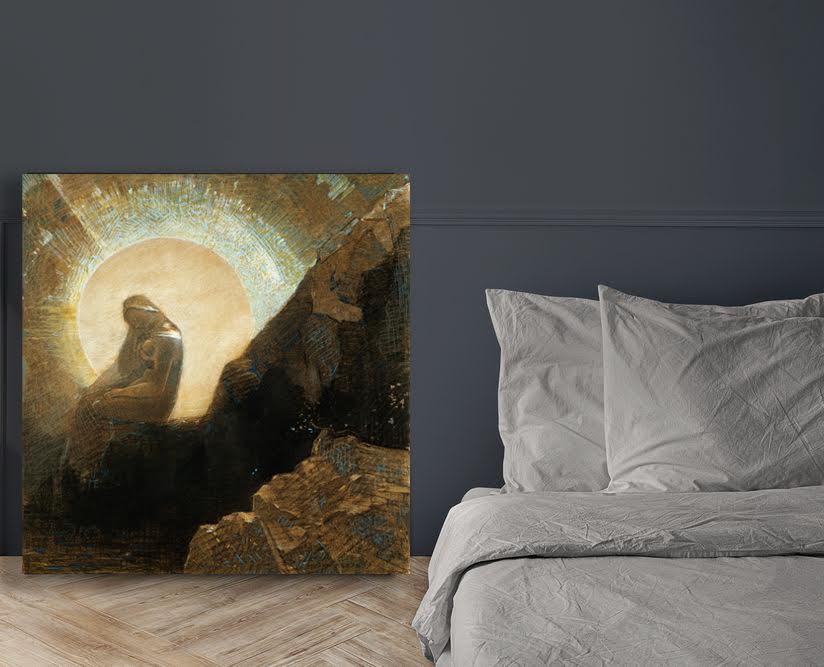 Melancholy (1876) by Odilon Redon