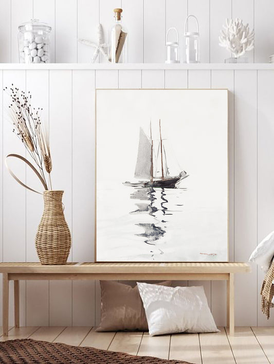 Two–masted Schooner with Dory (1894) by Winslow Homer - Original from The Smithsonian.