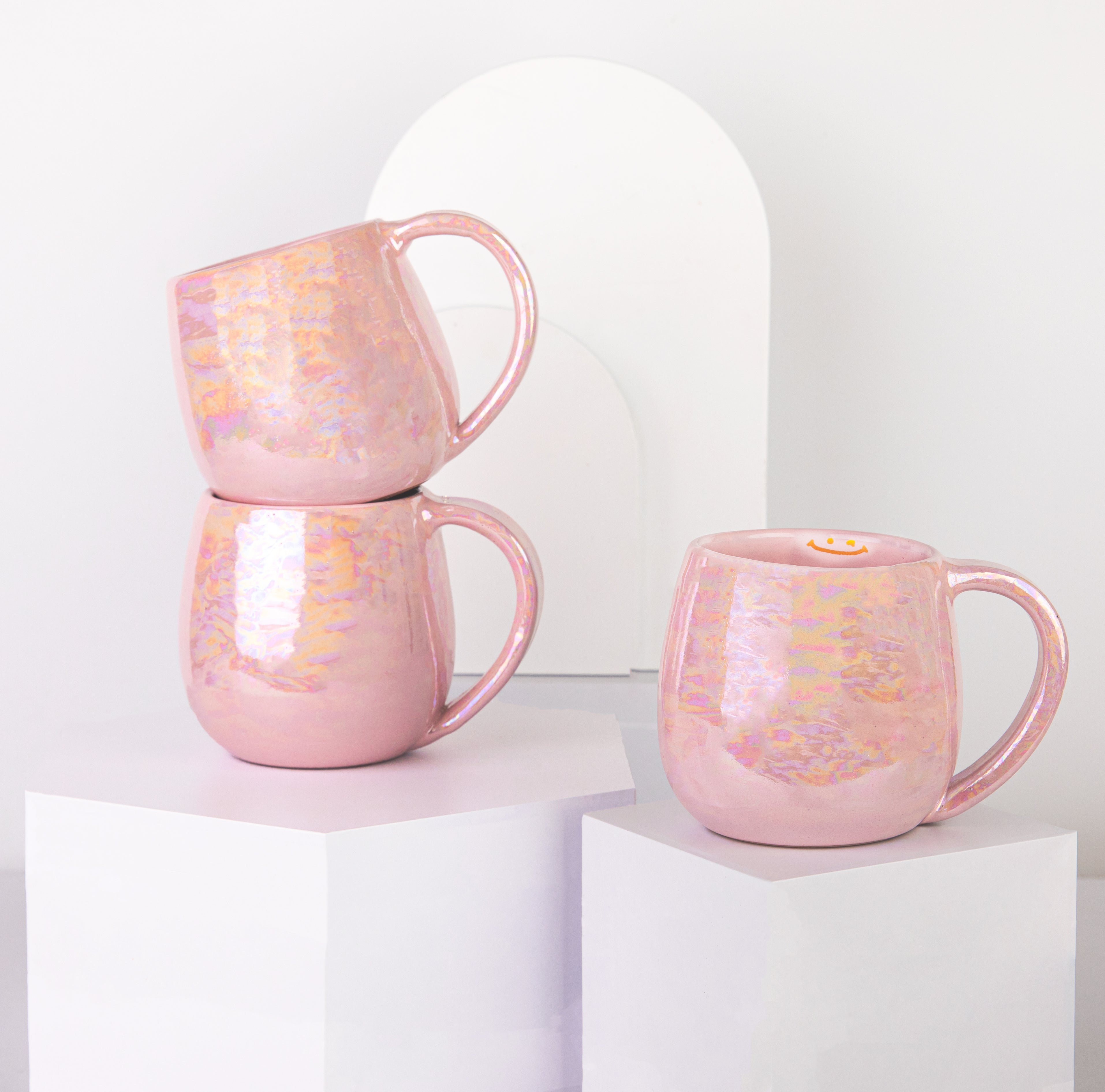 Pink Curvy Mug