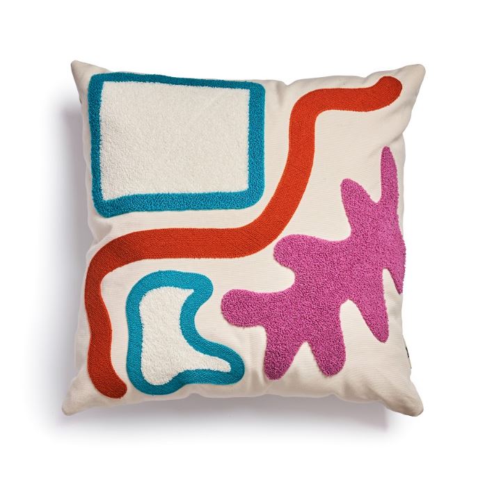 Zig - Embroidered Cushion
