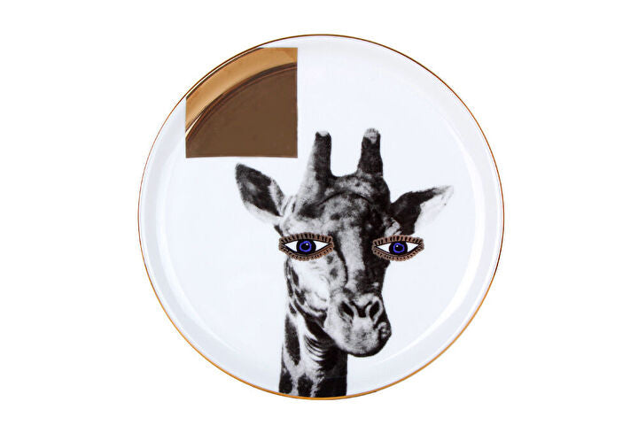 Porland Wild Life Giraffe Flat Plate