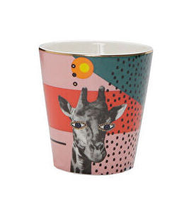 Porland Wild Life Giraffe Unhandled Mug - 320ml