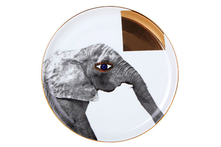 Porland Wild Life Elephant Flat Plate