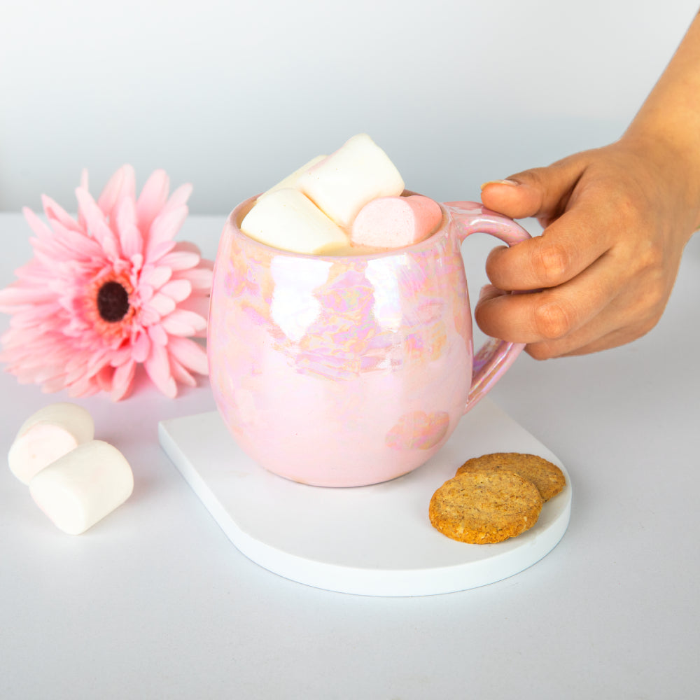 Pink Curvy Mug