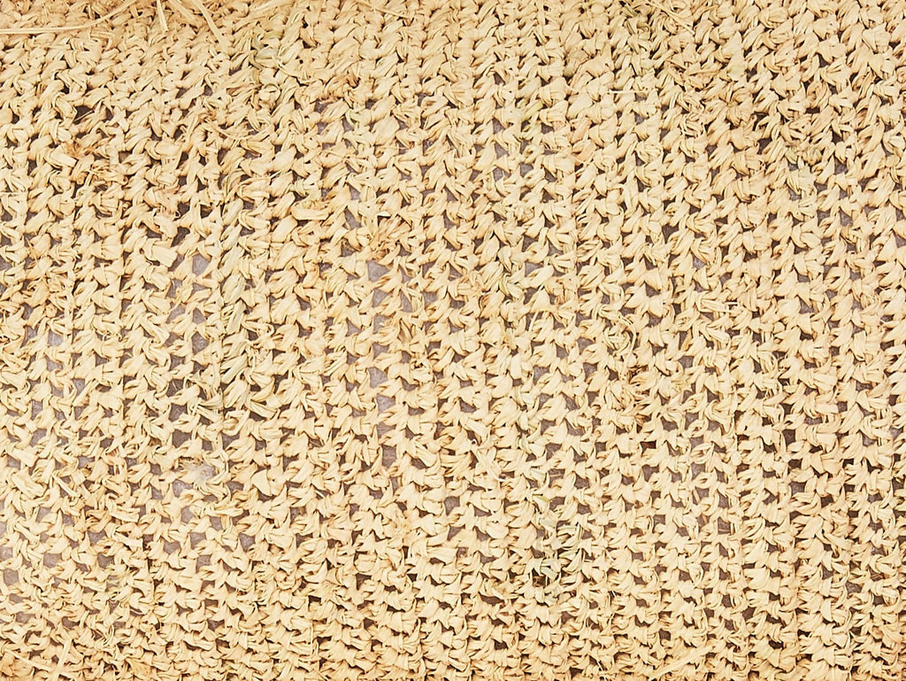 Rectangle Raffia Cushion with Fringes