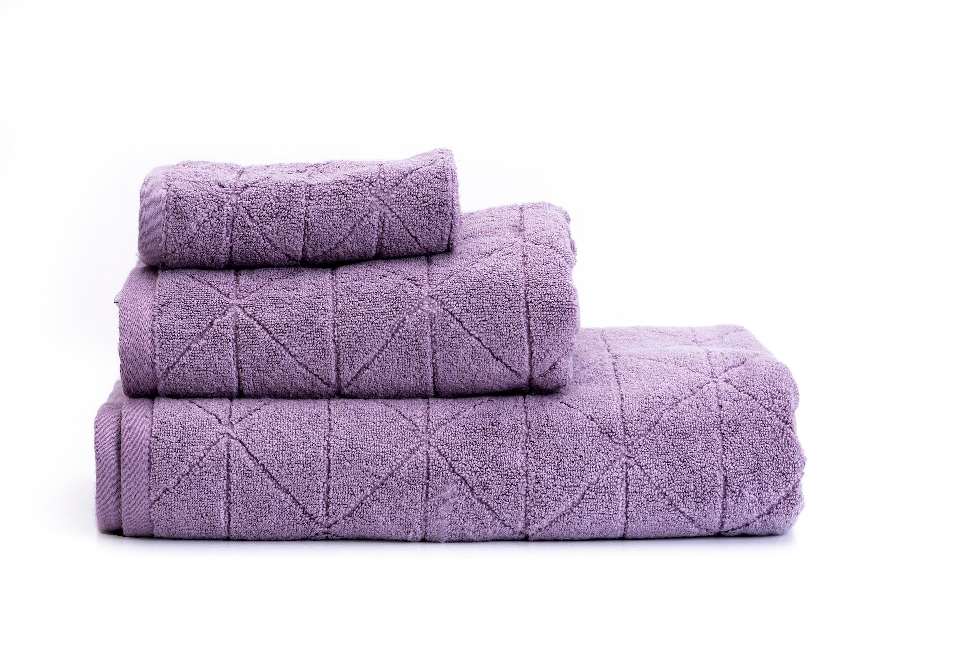 Lilac Twistless Bath Towel Set - Triangulate