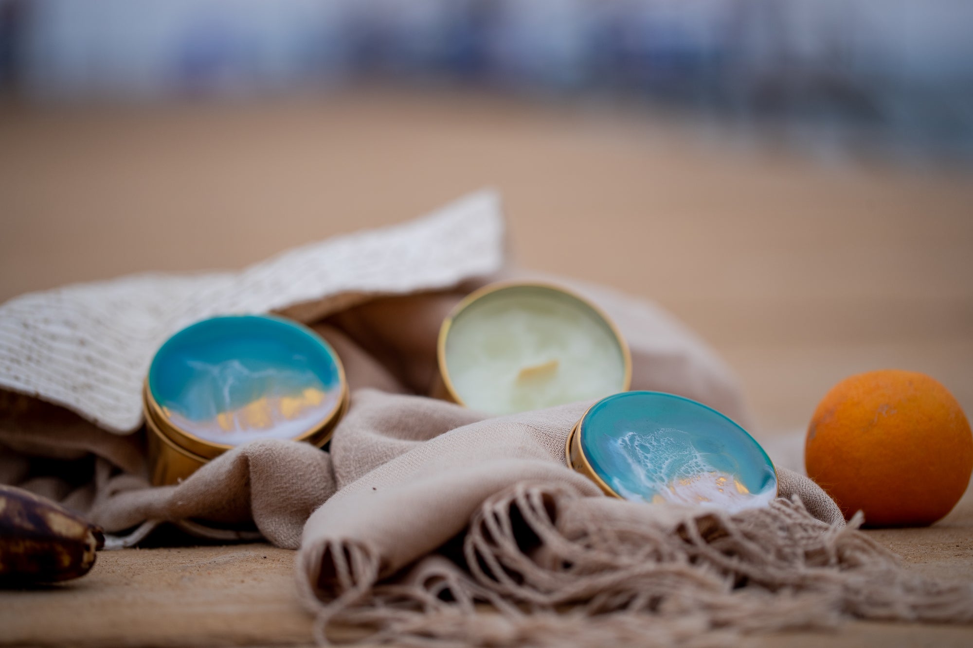 Golden Hope woodenwick Ocean candle