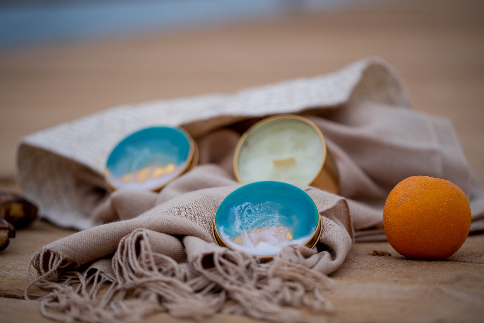 Golden Hope woodenwick Ocean candle
