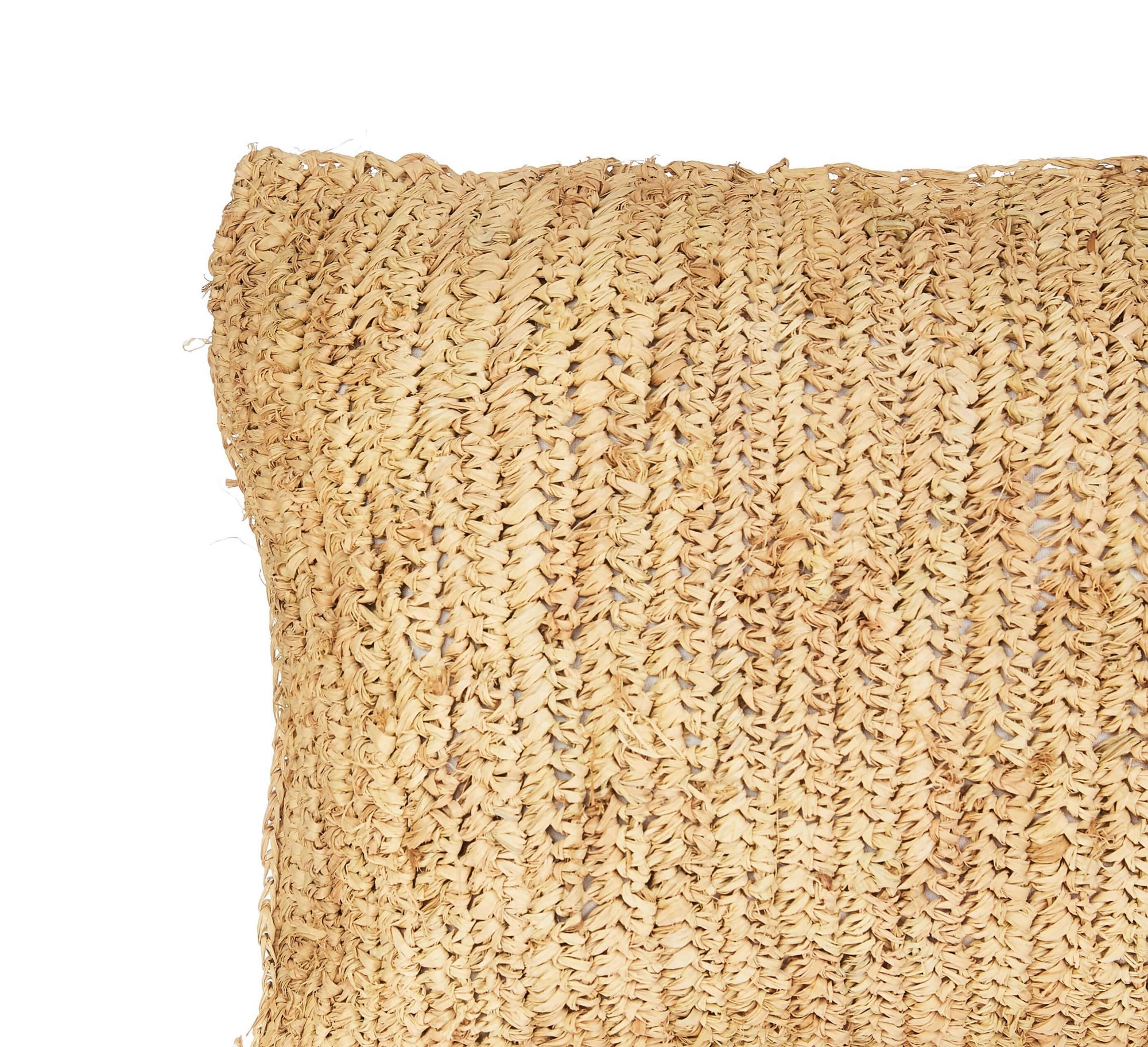 Rectangle Raffia Cushion