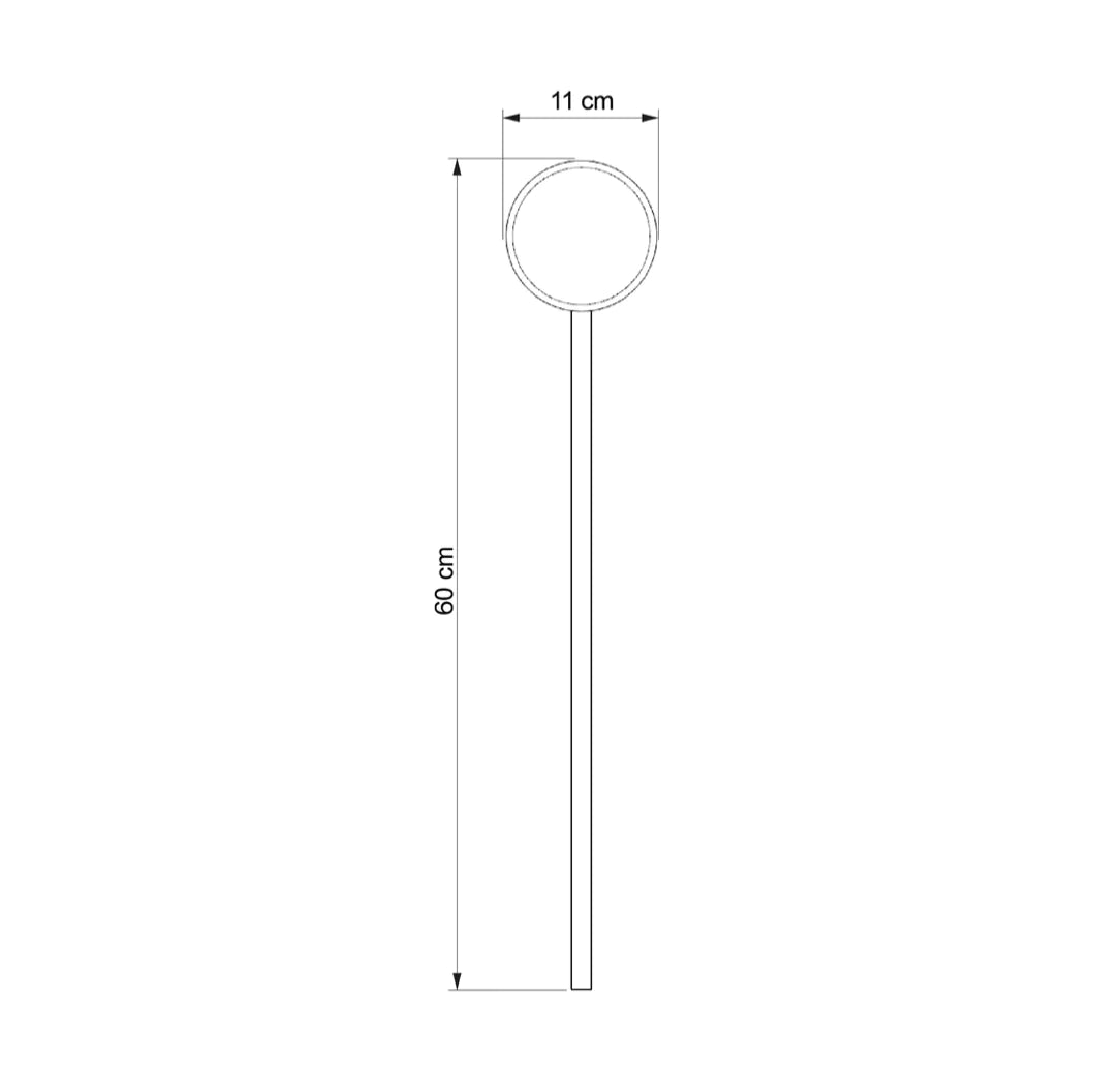 Lines Circle Black - Wall Lamp