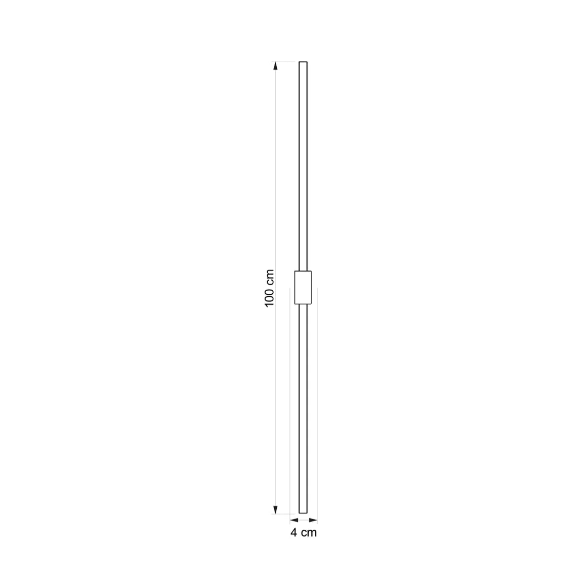 Double Lines Square Gold - Wall Lamp