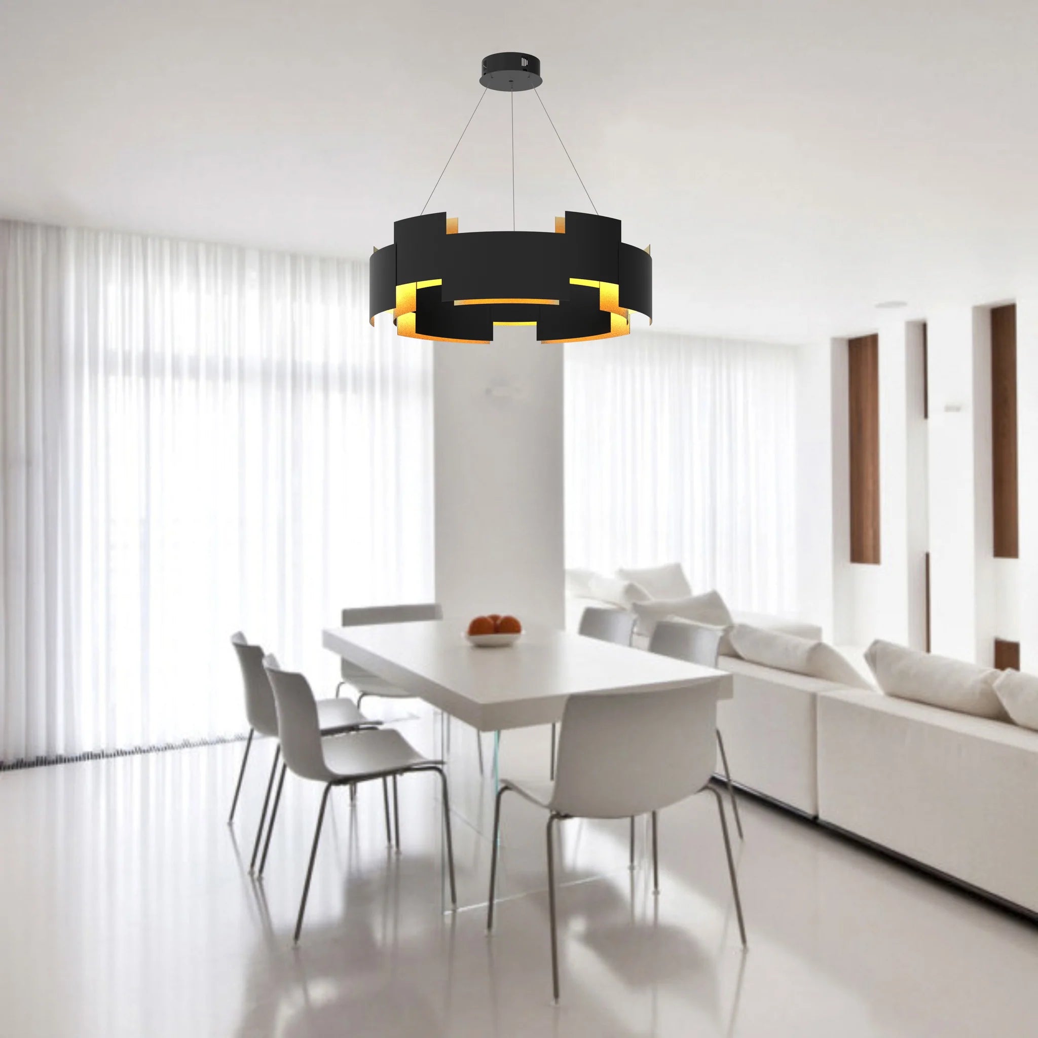 Offset Chandelier