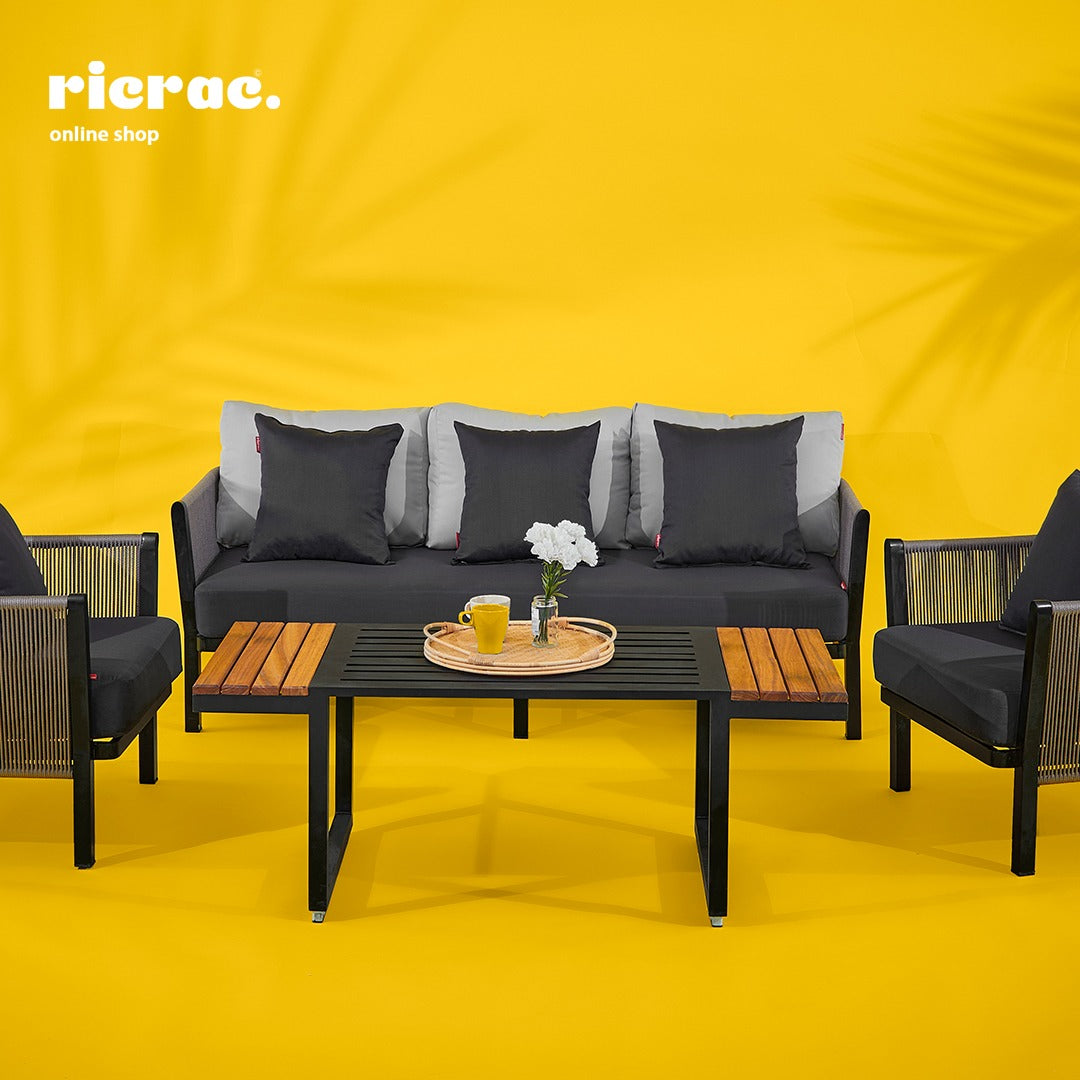 Ralin- Set of 1 Sofa, 2 Chairs & 1 Table
