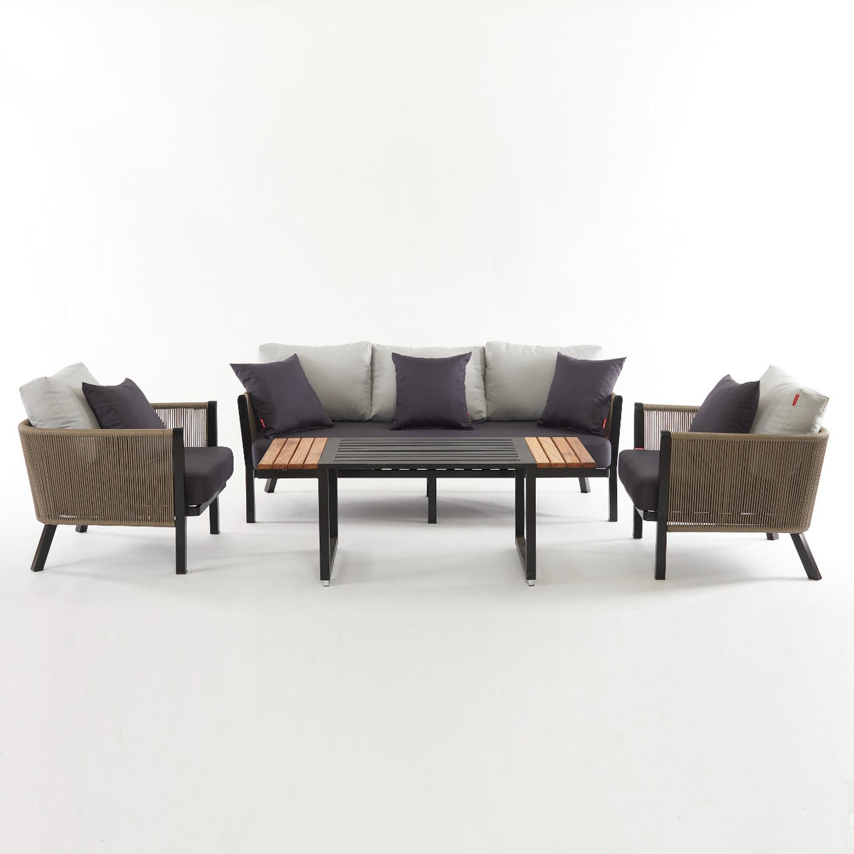 Ralin- Set of 1 Sofa, 2 Chairs & 1 Table