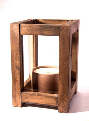 Garden's Wooden Cage - Candle Holder