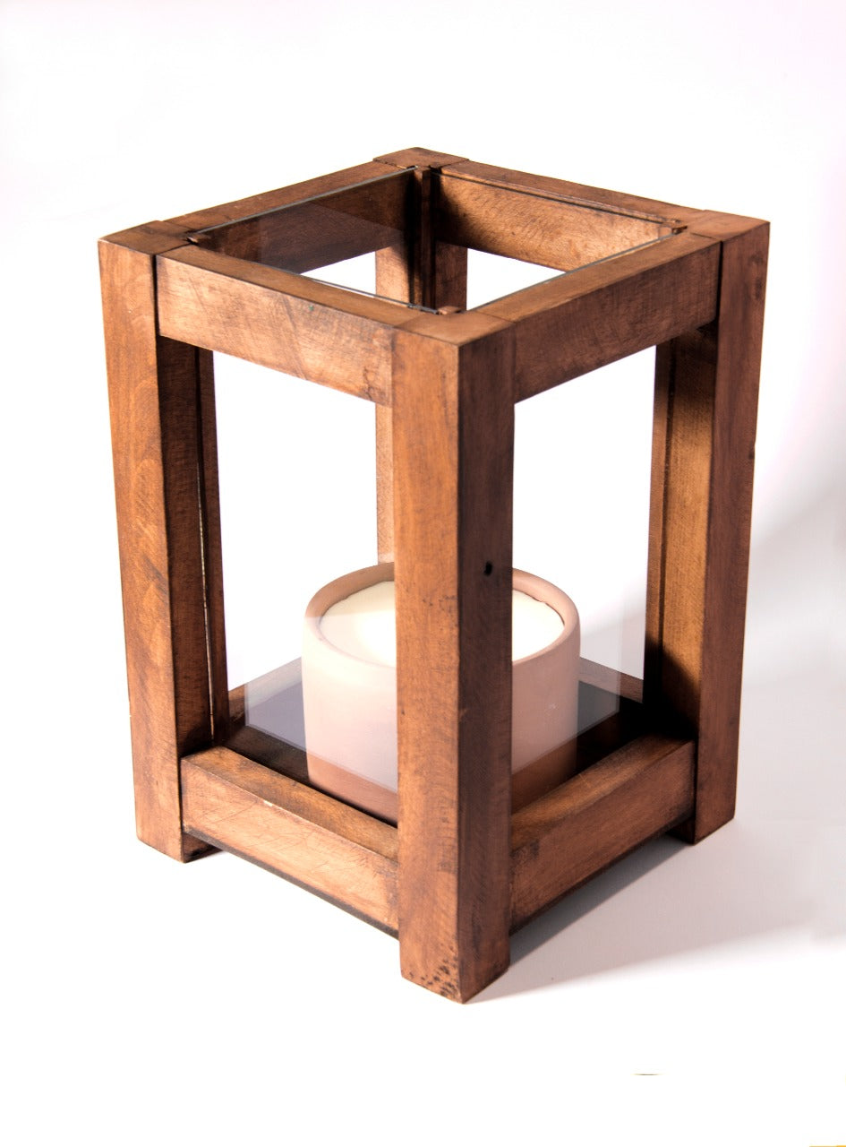 Garden's Wooden Cage - Candle Holder