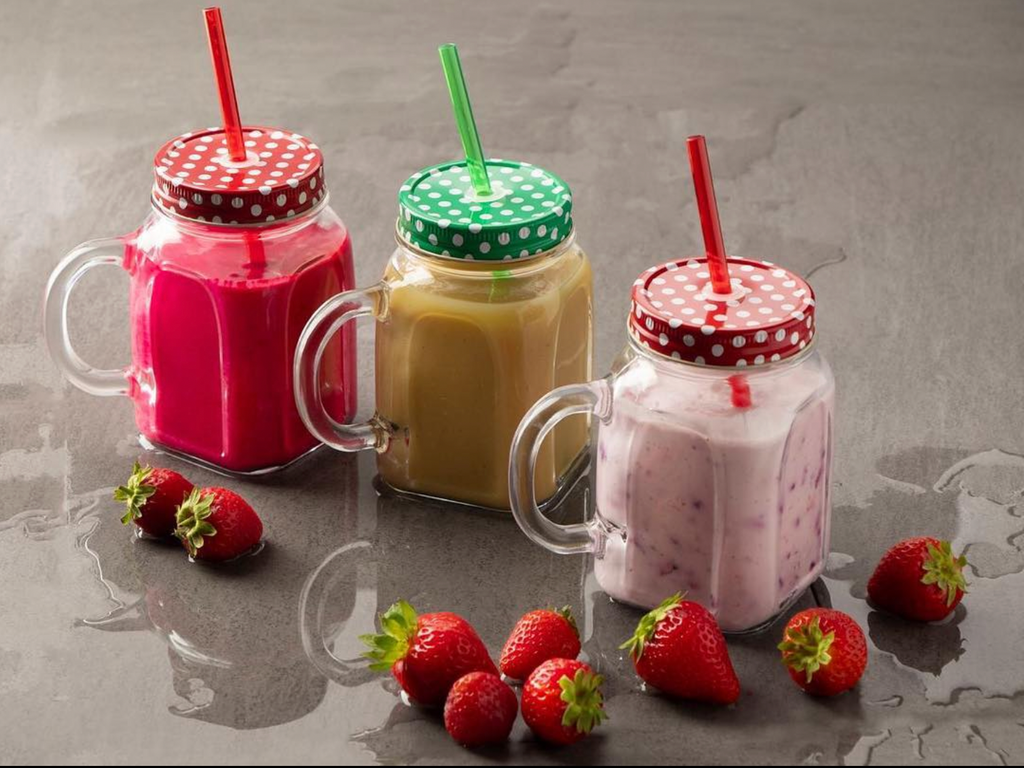 Pasabahce Homemade Jar Mug with Lid and Straw
