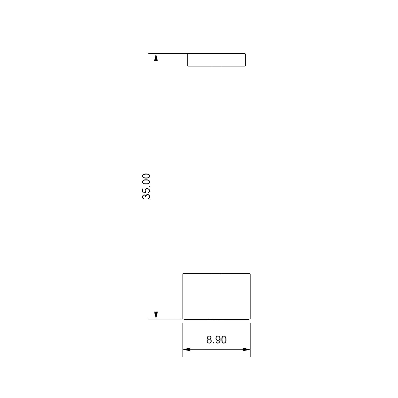 Slender Wireless Table Lamp